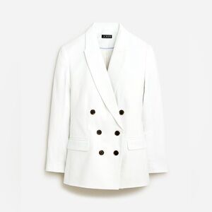 J.Crew Double-breasted blazer in stretch linen blend BZ864